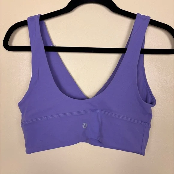 NWT LULULEMON Align V-Neck Bra Size 8 A/B Dark Lavender Purple Workout Gym Sport - Picture 4 of 8